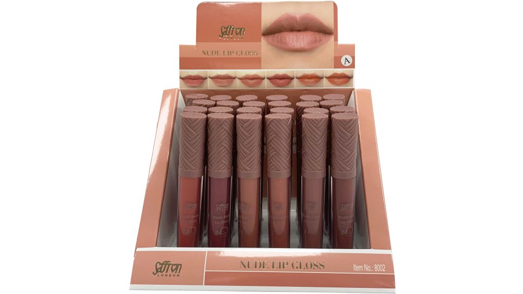 Matte Nude Colour Lip Gloss - Tray A #8002