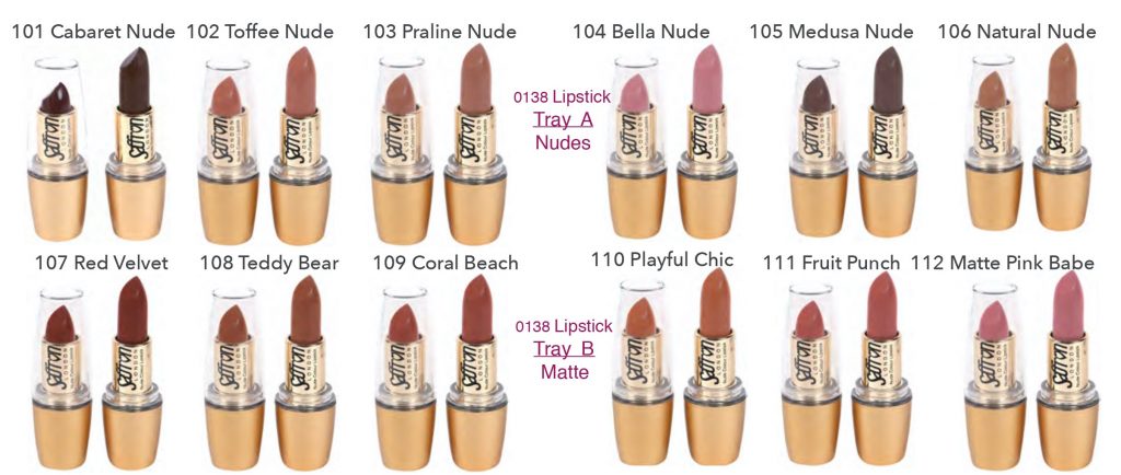 Nude Lipstick #0138 Colour Chart